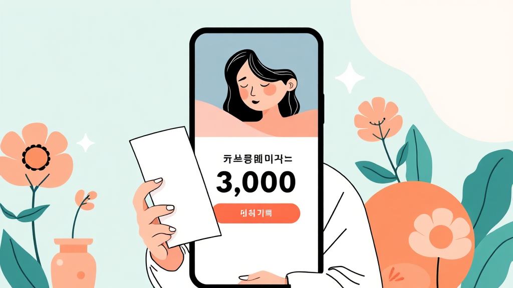 네이버 앱 청구 방법 (illustration 스타일)