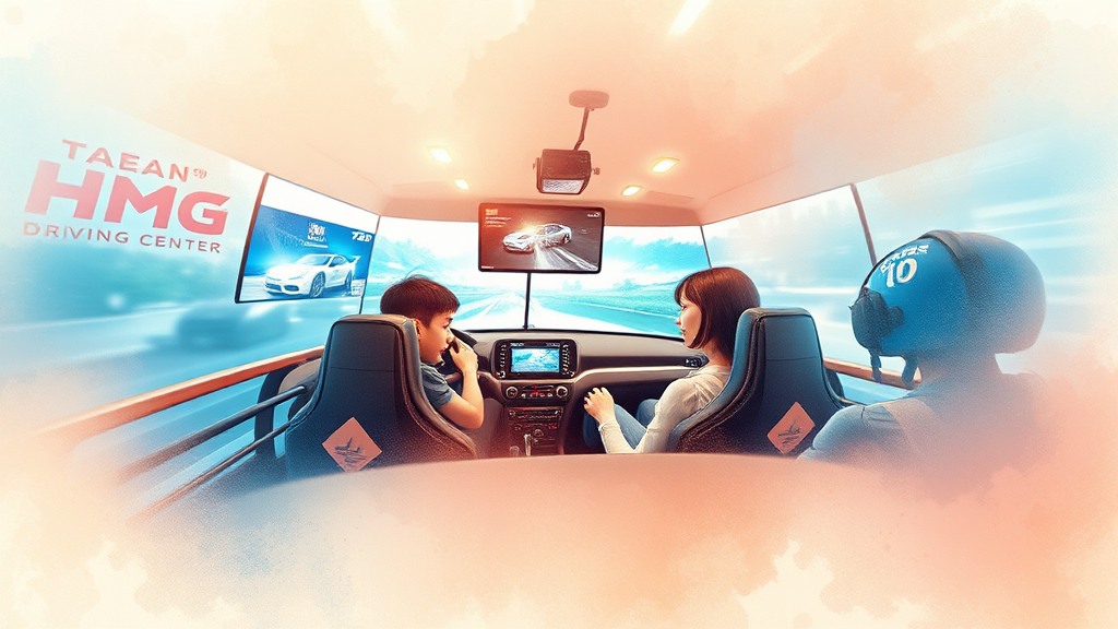 HMG 드라이빙 센터 소개 (watercolor 스타일)
