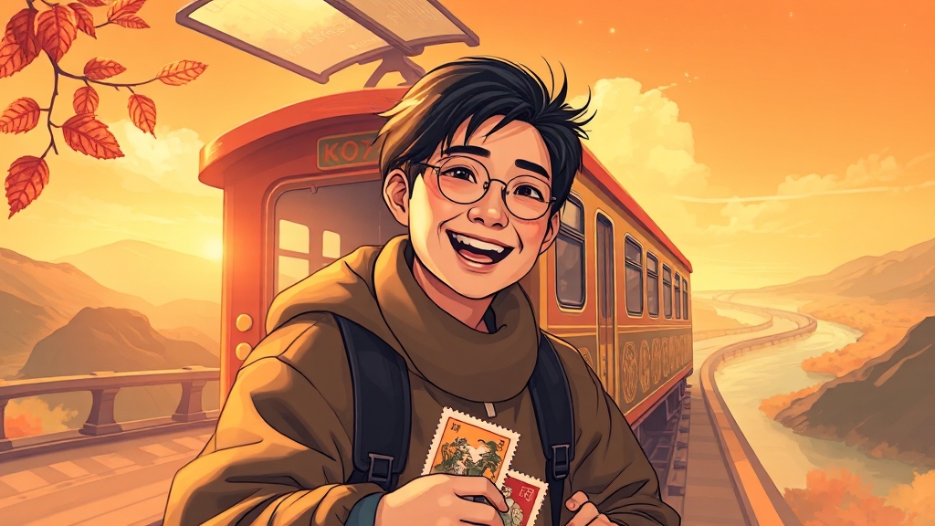 울산 이색 체험: 스탬프 투어 & 술례열차 (illustration 스타일)
