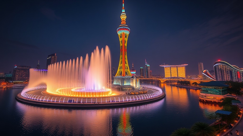 엑스포 과학공원 핵심 명소 (realistic 스타일)