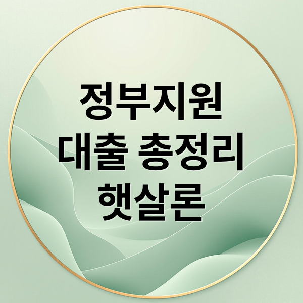 정부지원
대출 총정리
햇살론 (내 대출금 정부에서 50%를 줄여준다고? 모르면 손해)