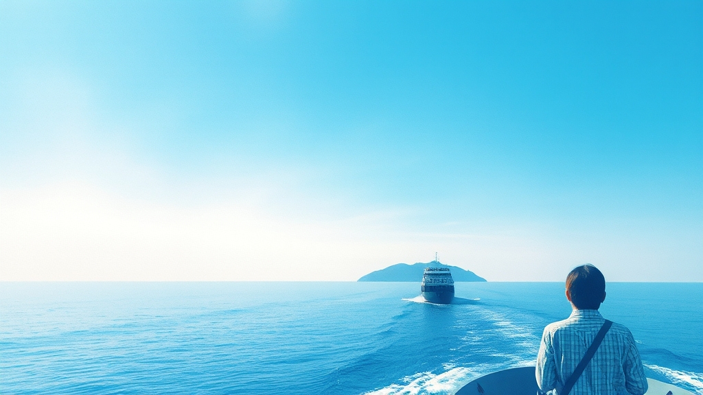 부산 vs 후쿠오카, 어디서 출발할까? (watercolor 스타일)