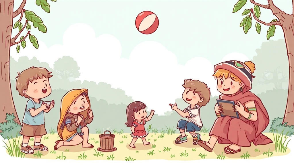 가족과 함께: 체험 행사 & 부대시설 (illustration 스타일)