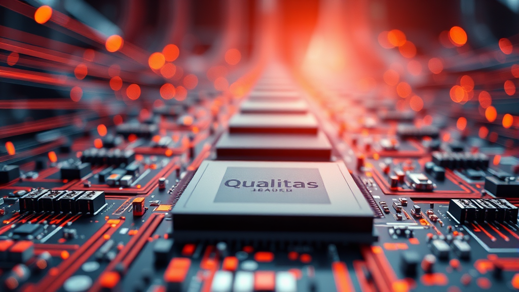 퀄리타스반도체: AI 시대 초고속 인터커넥트 기술과 성장 전망 7 퀄리타스반도체의 사업 모델과 수익 구조 분석 (realistic 스타일)