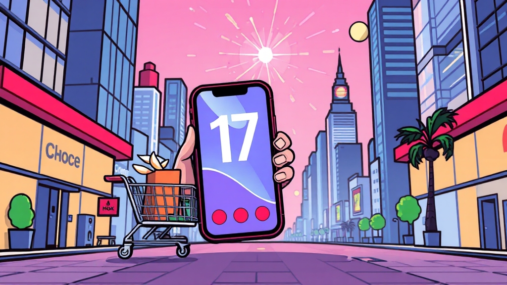 아이폰17 자급제란? (cartoon 스타일)
