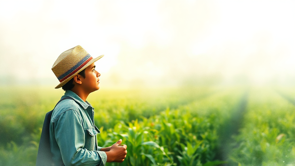 청년 귀농인을 위한 추가 지원 및 혜택 (watercolor 스타일)