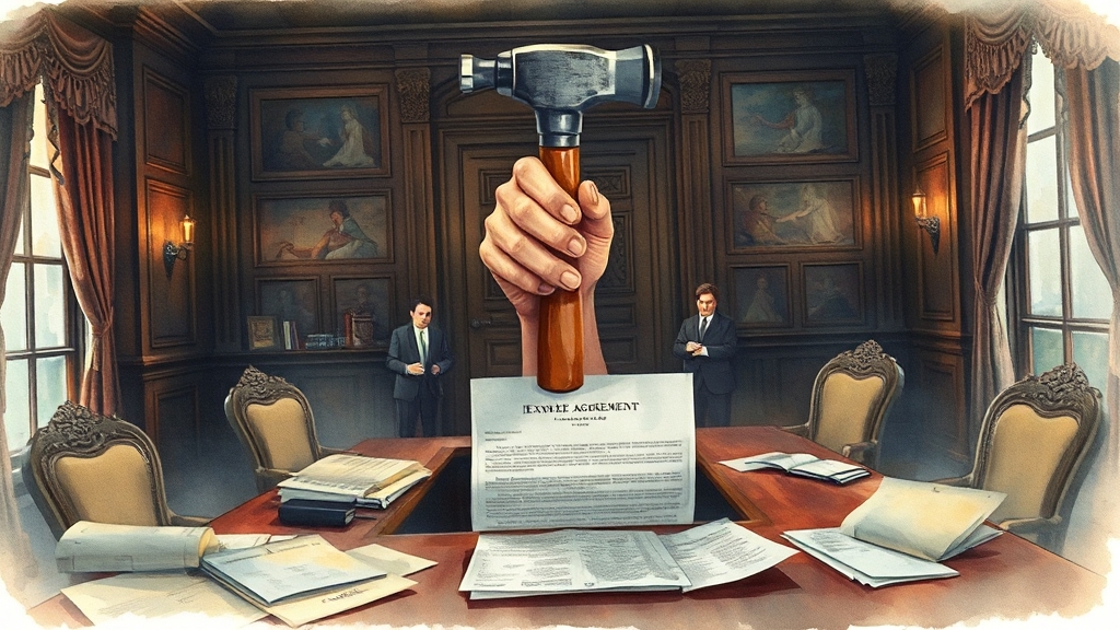 임대차 계약 종료 후, 명도 절차는 어떻게? (watercolor 스타일)