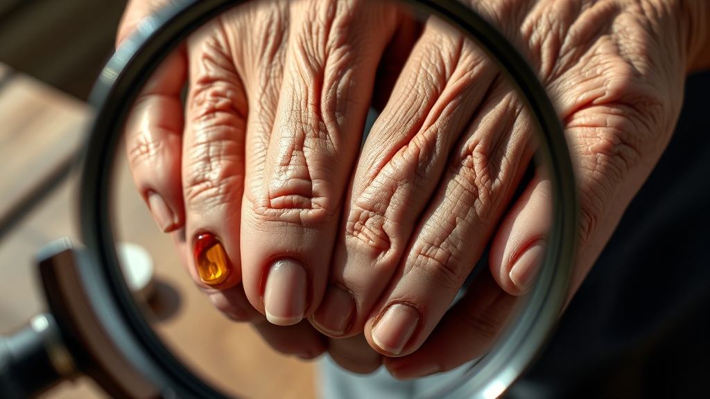 손톱 세로줄, 왜 생길까? (realistic 스타일)