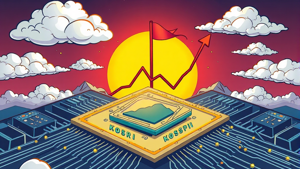 전문가들의 코스피 6000 시대 전망 (cartoon 스타일)