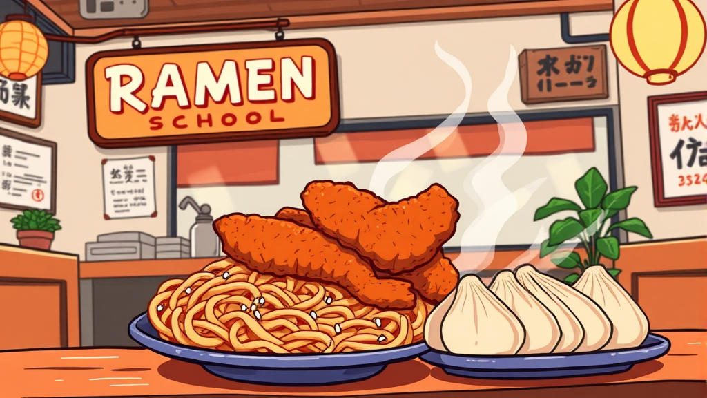 주변 맛집 정보 공유 (cartoon 스타일)