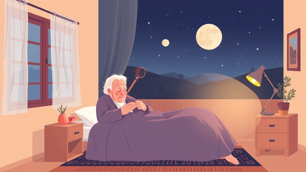 수면장애 효과적 관리법 (illustration 스타일)