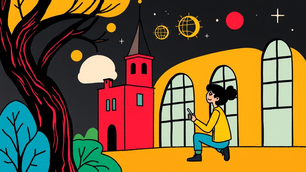 대학 입시설명회, 놓치지 마세요! (cartoon 스타일)