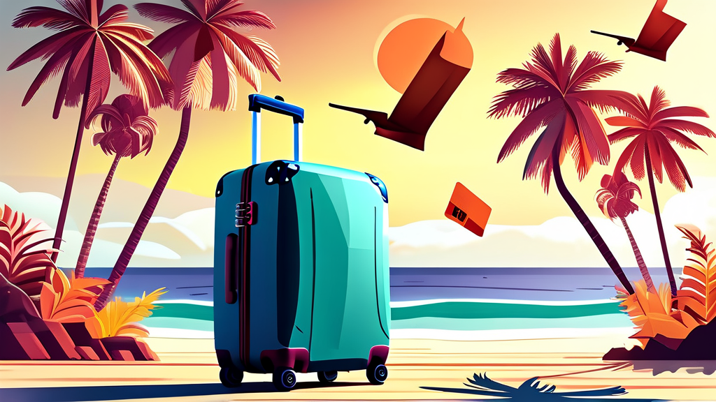 땡처리 항공권, 어디서 찾아볼 수 있을까요? (illustration 스타일)