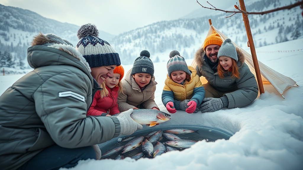 평창송어축제, 왜 특별할까? (realistic 스타일)