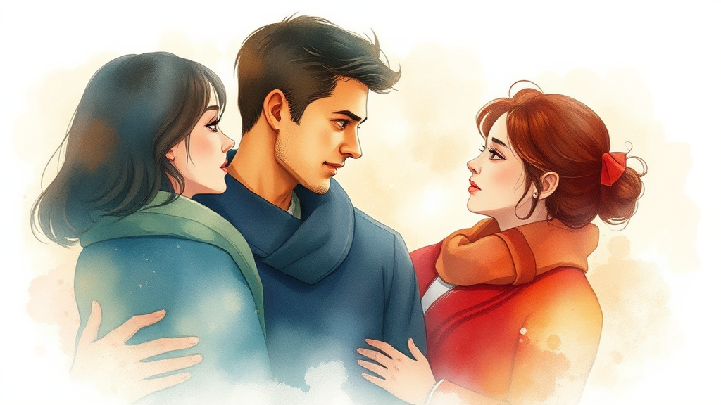 드라마 줄거리 요약 및 하이라이트 (watercolor 스타일)