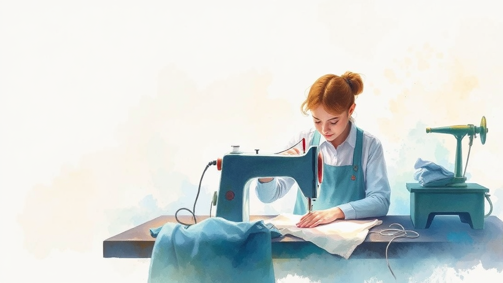 옷 만드는 전문가로 성공하는 길 (watercolor 스타일)