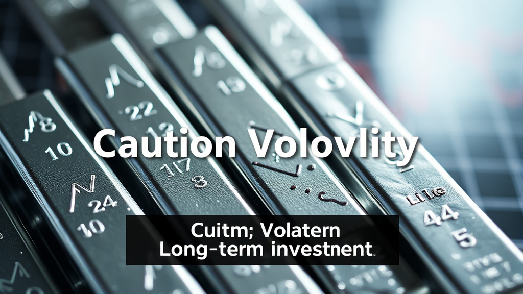 은 투자 시 위험 요소 및 유의사항 (realistic 스타일)