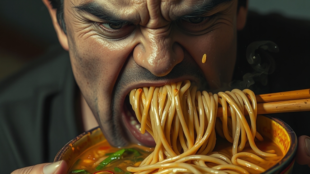 면치기 논란, 자세히 알아보기 (realistic 스타일)