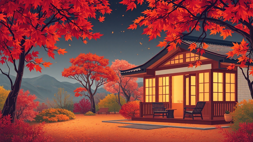 화담숲 근처 숙소 추천 및 가격 비교 (illustration 스타일)