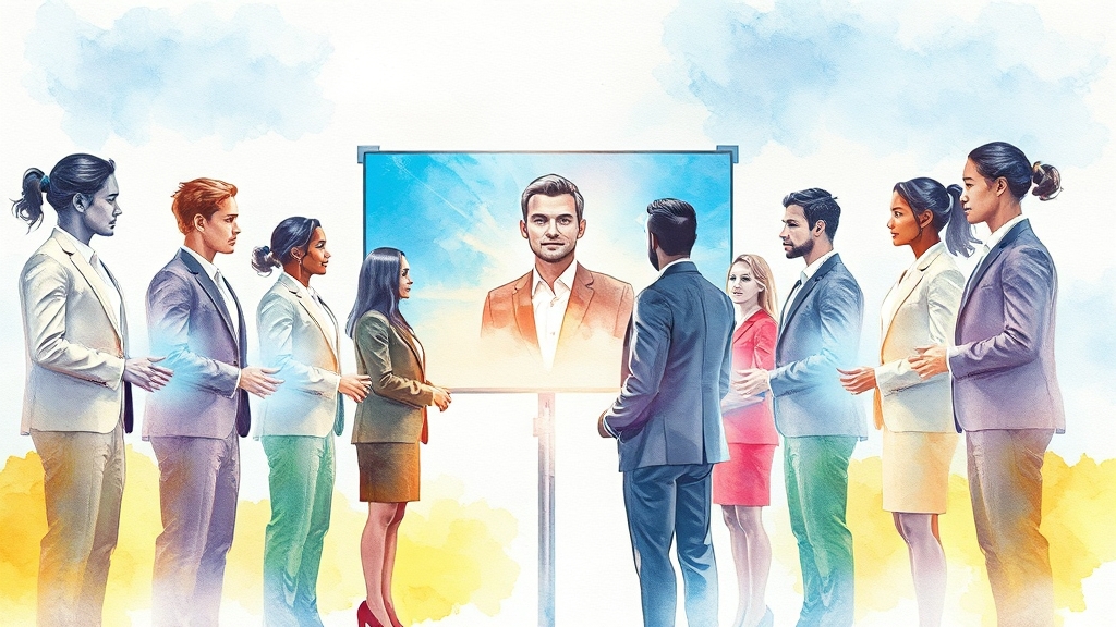 AI 면접, 예상 질문 & 답변 연습 (watercolor 스타일)