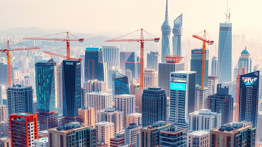 부동산 시장 안정화 과제 (illustration 스타일)