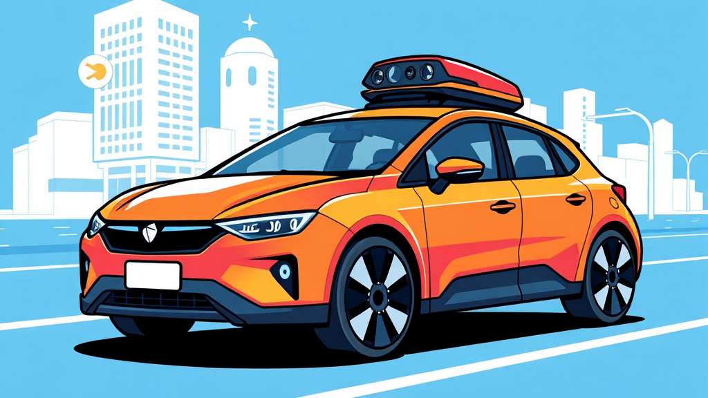 자동차 부품 사업 현황 및 전망 (cartoon 스타일)