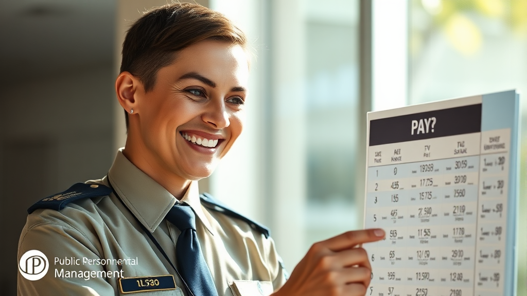 공무원 봉급표 확인 방법 (realistic 스타일)