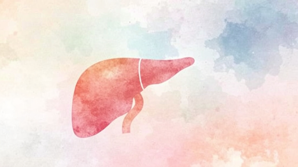 담낭절제술 후 간 기능 변화 (watercolor 스타일)