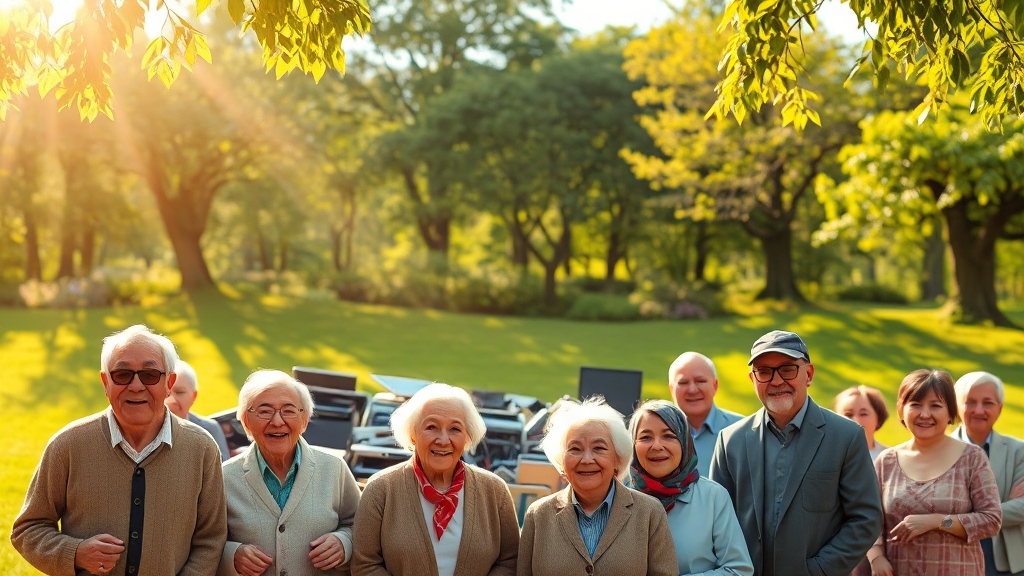 폐가전 무상 수거 효과 (realistic 스타일)