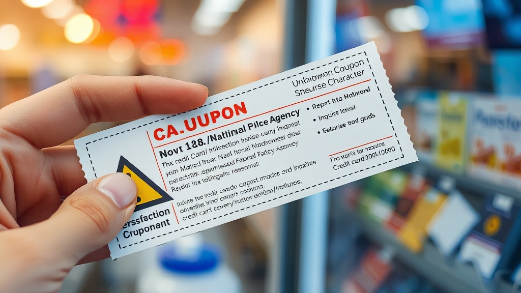 소비쿠폰, 안전하게 사용하세요! (realistic 스타일)