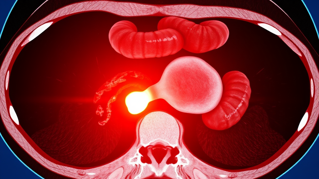 맹장염 진단 및 치료 과정 (realistic 스타일)