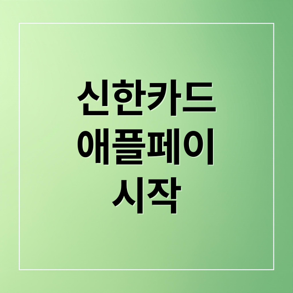 신한카드
애플페이
시작 (신한카드 애플페이 출시일 KB국민카드)