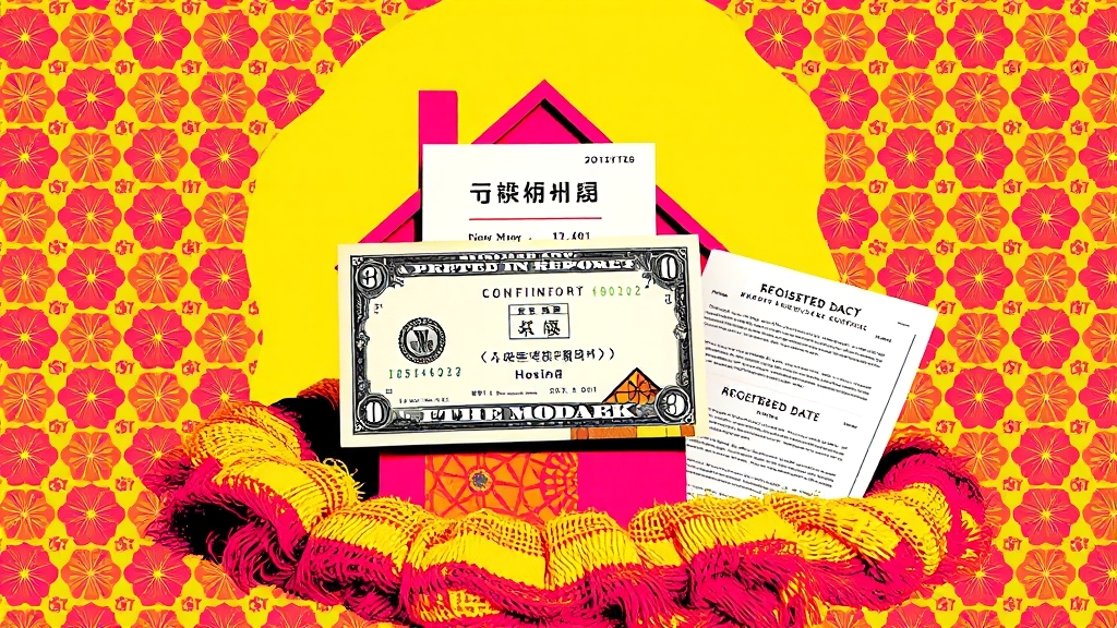 법적 효력 확보: 전입신고와 확정일자 (popart 스타일)