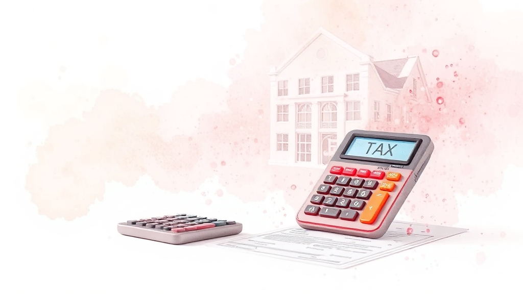 양도세 및 기타 세금 (watercolor 스타일)