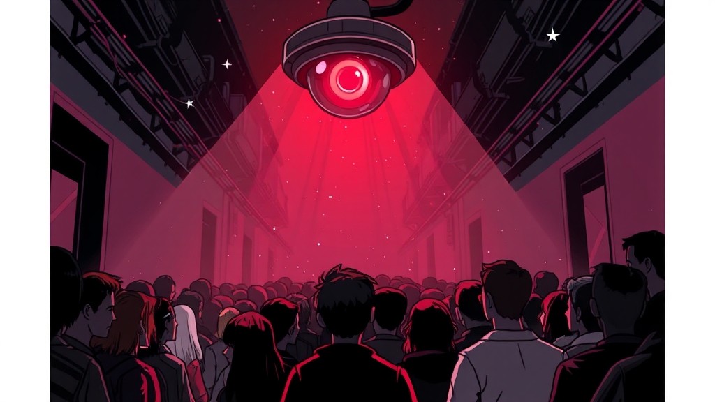 조지 오웰과 『1984』 (cartoon 스타일)