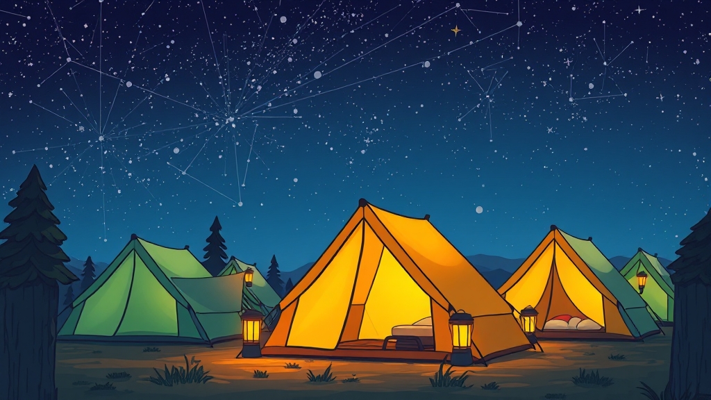 캠핑 조명, 안전하게 오래 쓰는 꿀팁 (cartoon 스타일)