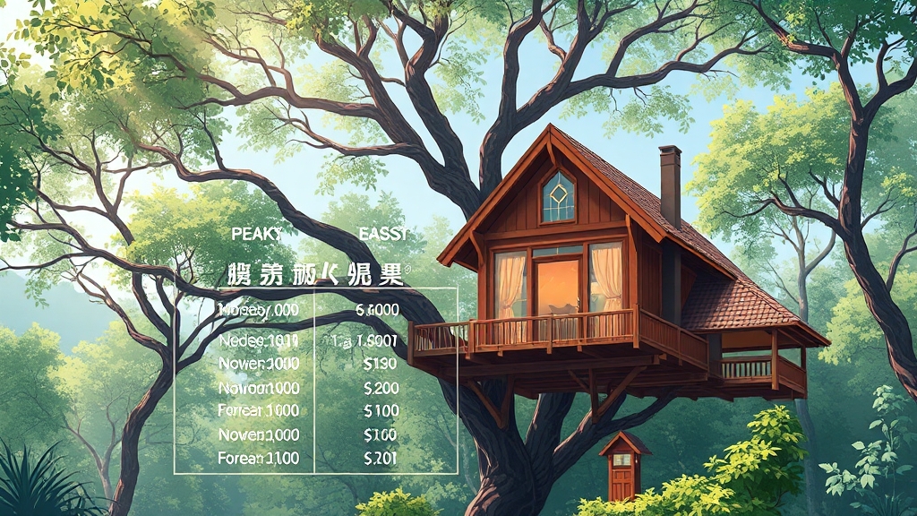 성수기 vs 비수기 요금 차이 비교 (illustration 스타일)