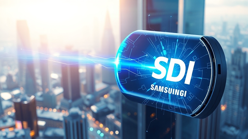 삼성SDI 기술 경쟁력 및 성장 전략 (realistic 스타일)