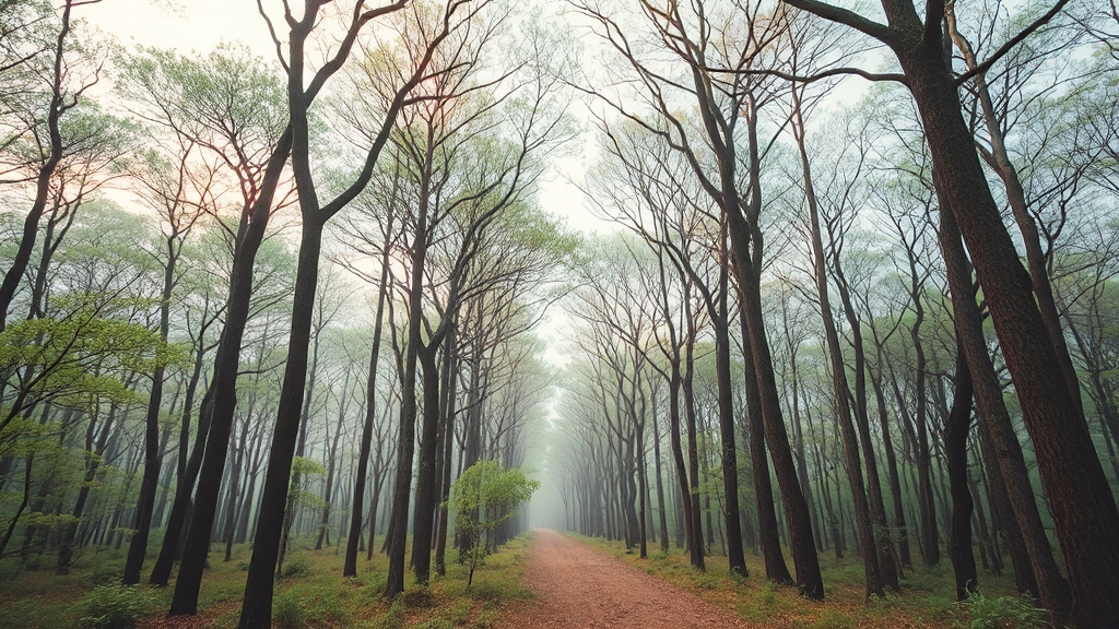 캠핑장 주변 명소 탐방 (watercolor 스타일)