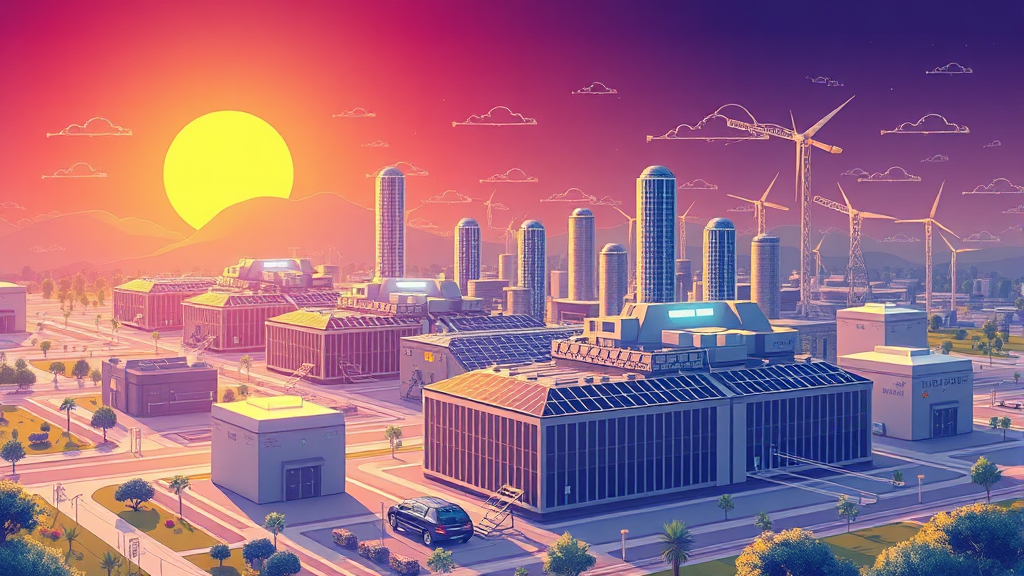 2026년 ESS 시장 전망 (illustration 스타일)