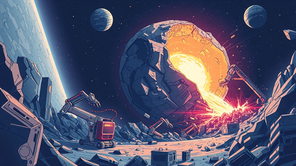 소행성 채굴, 경제성은 얼마나 될까? (illustration 스타일)