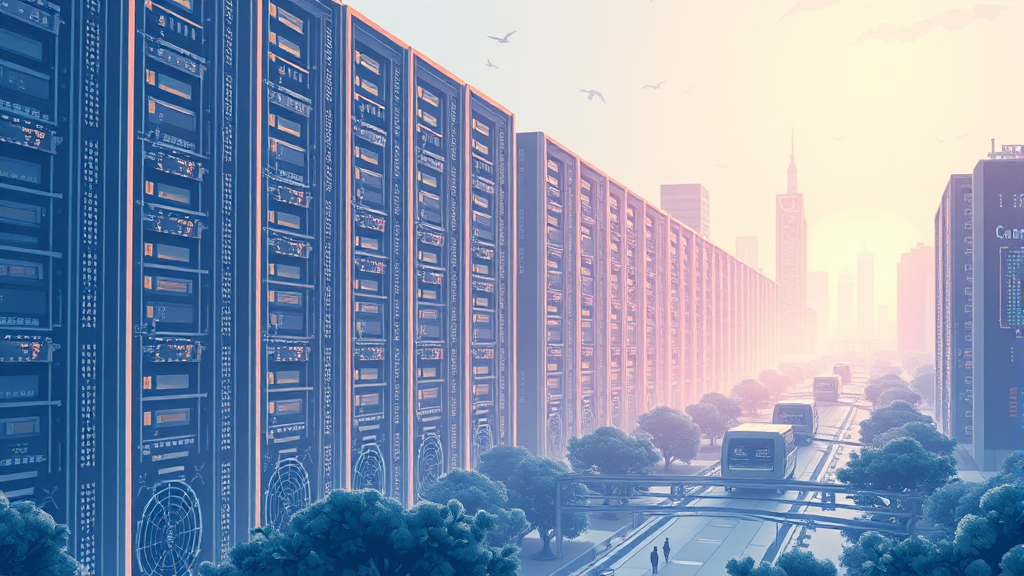 TPU 확산, AI 메모리 시장 성장 견인 (illustration 스타일)