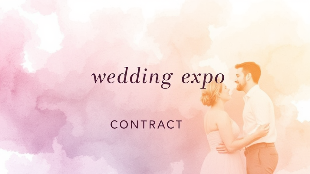 웨딩 박람회 완벽 정복: 결혼 준비 A to Z 가이드 7 웨딩 박람회 계약 시 꼭 확인해야 할 사항 (watercolor 스타일)