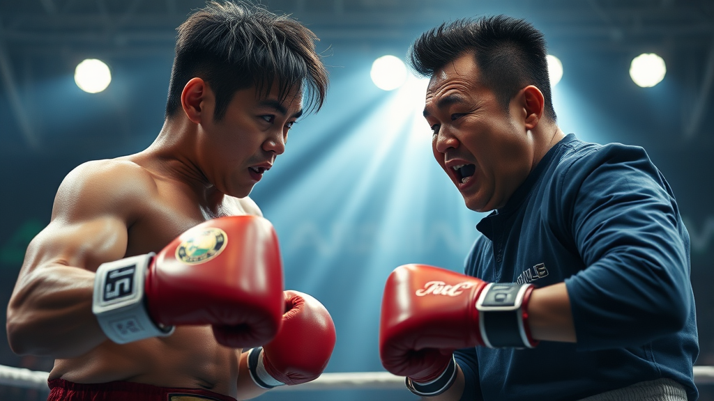 명현만 vs 정다운: 경기 분석 (realistic 스타일)