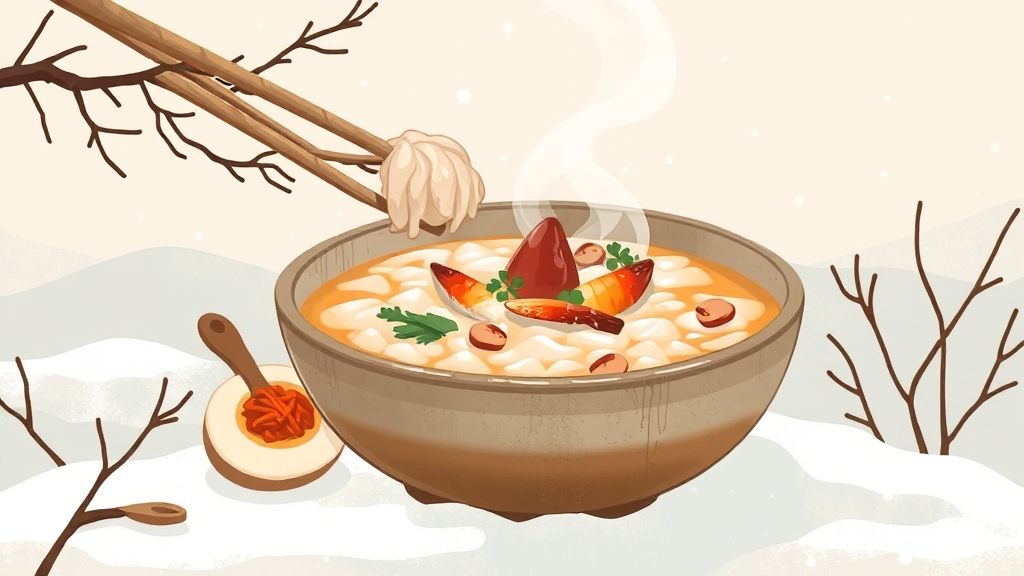 김장 육수 & 찹쌀풀 비법 (illustration 스타일)