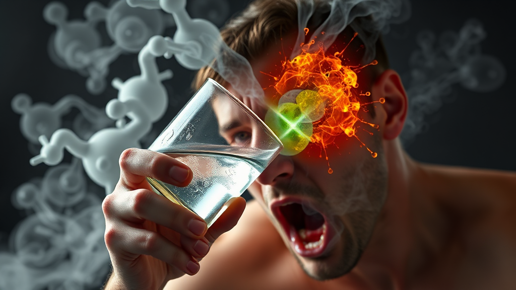 숙취, 왜 생기는 걸까? (realistic 스타일)