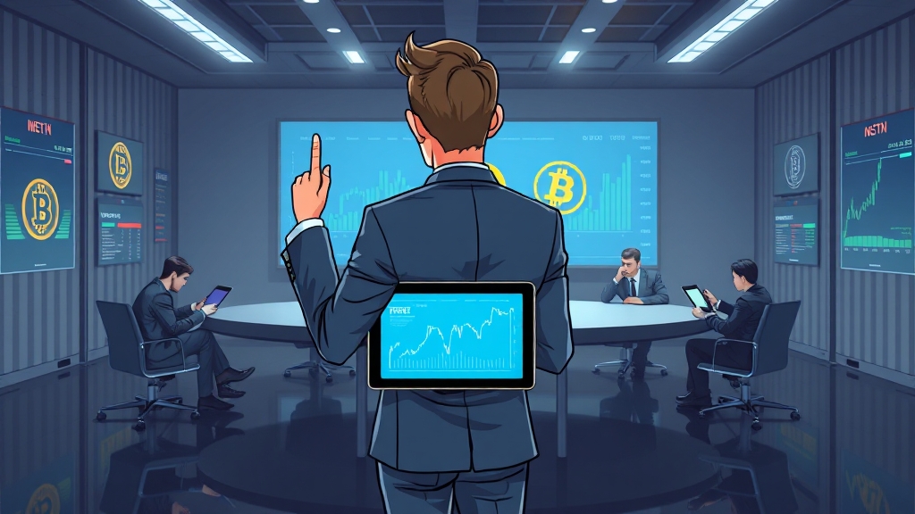 비트코인 상승장 투자 전략 (illustration 스타일)