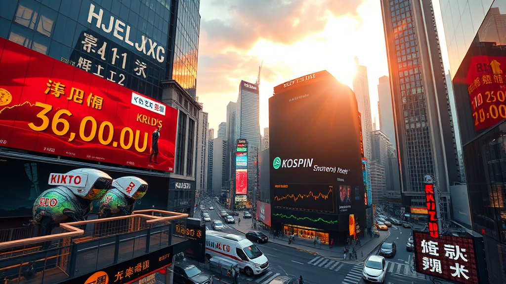 코스피 6천 시대 개막과 금리 전망 (realistic 스타일)