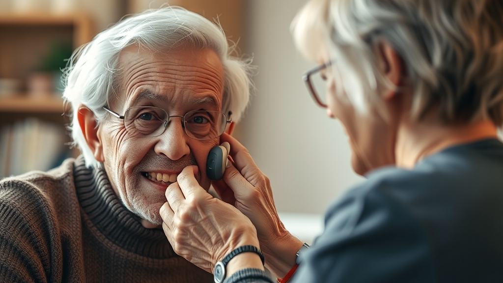 보청기 사용 후 관리 및 문제 해결 (realistic 스타일)