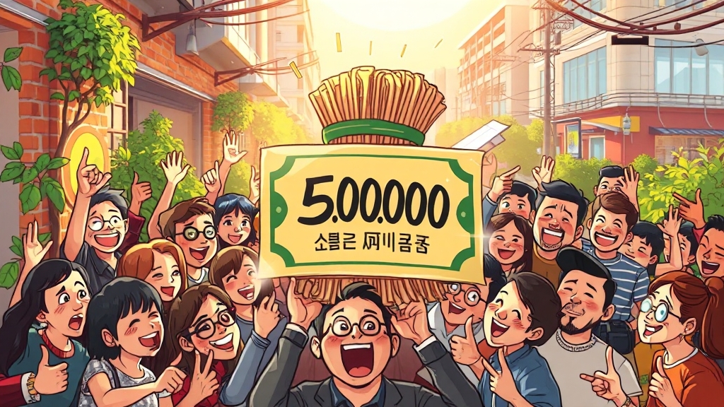 지원금 제도 개요 및 목적 (cartoon 스타일)